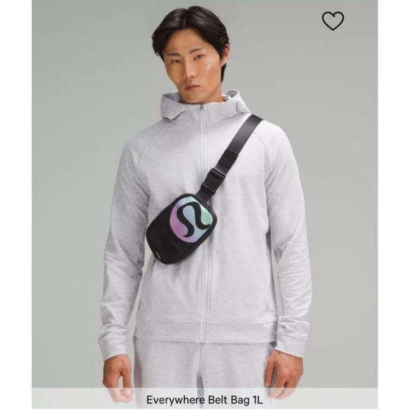 Lululemon Everywhere Belt Bag Rainbow Logo O/S Black NEW - Picture 6 of 10